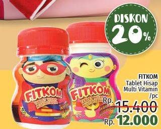 Promo Harga FITKOM Vitamin Anak Tablet  - LotteMart