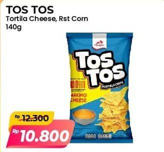 Promo Harga Happy Tos Tortilla Chips Nacho Cheese, Jagung Bakar/Roasted Corn 140 gr - Alfamart