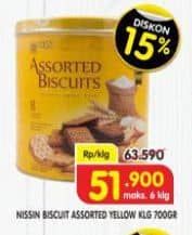 Promo Harga Nissin Assorted Biscuits 700 gr - Superindo