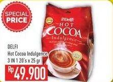 Promo Harga Delfi Hot Cocoa Indulgence per 20 sachet 25 gr - Hypermart