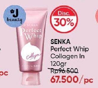 Promo Harga Senka Perfect Whip Facial Foam Collagen In 120 gr - Guardian