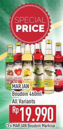 Promo Harga MARJAN Syrup Boudoin All Variants 460 ml - Hypermart