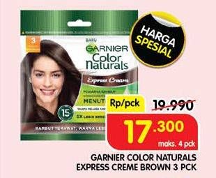 Promo Harga Garnier Hair Color 3 Coklat Kehitaman 40 ml - Superindo