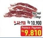 Promo Harga Iga Sapi per 100 gr - Hypermart