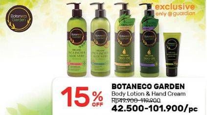 Promo Harga BOTANECO GARDEN Body Lotion/Hand Cream  - Guardian