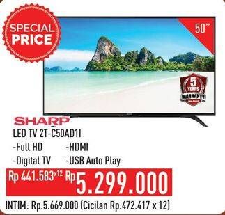 Promo Harga SHARP 2T-C50AD1i Full-HD 50"  - Hypermart