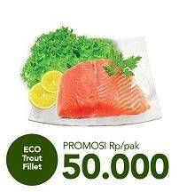 Promo Harga Salmon Trout Sashimi  - Carrefour