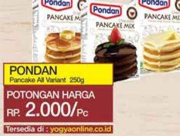 Promo Harga Pondan Pancake Mix All Variants 250 gr - Yogya