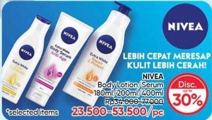 Promo Harga Nivea Body Lotion/Nivea Body Serum  - Guardian