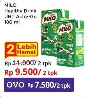 Promo Harga MILO Susu UHT 180 ml - Indomaret