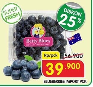 Promo Harga Blueberries Import  - Superindo