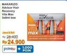 Promo Harga Makarizo Hair Recovery Vitamax per 3 pcs 8 ml - Indomaret