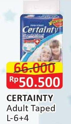 Promo Harga Certainty Adult Diapers L10 10 pcs - Alfamart