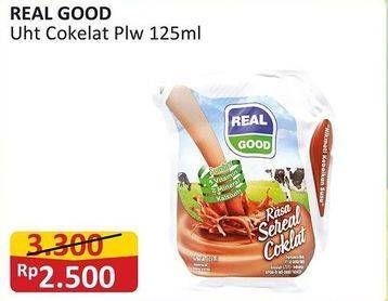 Promo Harga Real Good Susu UHT Sereal Coklat 125 ml - Alfamart