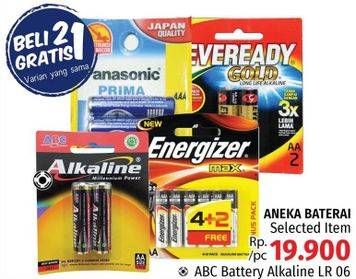 Promo Harga ABC Battery Alkaline LR-6  - LotteMart