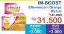 Promo Harga Imboost Effervescent with Vitamin C Orange 8 pcs - Indomaret