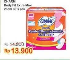 Promo Harga Charm Body Fit Extra Maxi NonWing 30 pcs - Indomaret