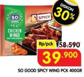 Promo Harga So Good Spicy Wing 400 gr - Superindo