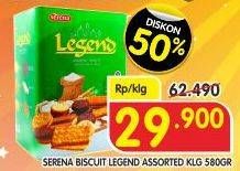 Promo Harga SERENA Biskuit Legend 580 gr - Superindo