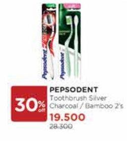 Promo Harga PEPSODENT Silver Charcoal / Bamboo 2s  - Watsons