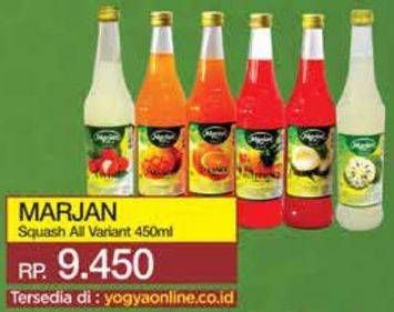 Promo Harga MARJAN Syrup Squash All Variants 450 ml - Yogya