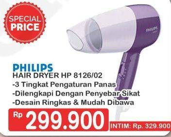 Promo Harga PHILIPS Hair Dryer HP 8126  - Hypermart