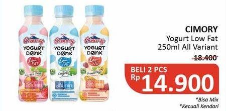 Promo Harga CIMORY Yogurt Drink Low Fat All Variants 250 ml - Alfamidi