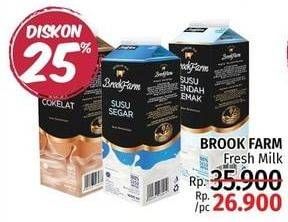 Promo Harga BROOKFARM Fresh Milk  - LotteMart