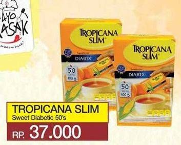 Promo Harga TROPICANA SLIM Sweetener 50 pcs - Yogya