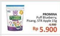 Promo Harga PROMINA Puffs Blueberry, Pisang, Strawberry Apple 15 gr - Alfamidi