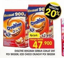 Promo Harga Ovaltine 3 In 1/Ovaltine Crunchy Iced Choco   - Superindo