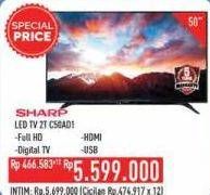 Promo Harga SHARP 2T-C50AD1i Full-HD 50"  - Hypermart