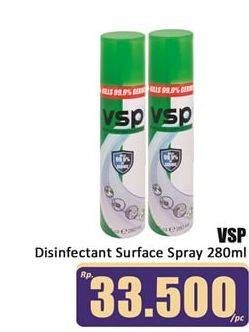 Promo Harga VSP Disinfectant Aerosol Spray 280 ml - Hari Hari
