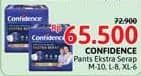 Confidence Adult Pants Slim & Fit Extra Absorb 6 pcs Diskon 10%, Harga Promo Rp65.500, Harga Normal Rp72.900