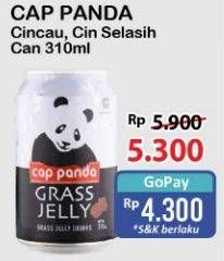 Promo Harga Cap Panda Minuman Kesehatan Cincau Selasih, Cincau 310 ml - Alfamart