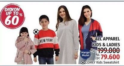Promo Harga COMFY Kids Sweatshirt  - LotteMart
