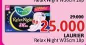 Promo Harga Laurier Relax Night 35cm 18 pcs - Alfamidi