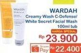 Promo Harga Creamy Wash C Defense / White Secret Facial Wash 100ml  - Indomaret