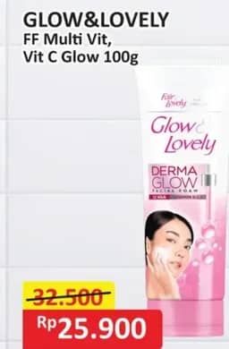 Promo Harga Glow & Lovely (fair & Lovely) Facial Foam 100 gr - Alfamart