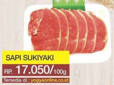 Promo Harga Sapi Sukiyaki per 100 gr - Yogya