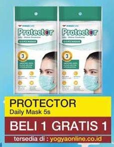 Promo Harga WINGS CARE Protector Daily Masker Kesehatan 5 pcs - Yogya