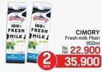 Promo Harga Cimory Fresh Milk Full Cream 950 ml - LotteMart