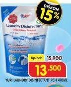 Promo Harga YURI Laundry Disinfectant 410 ml - Superindo