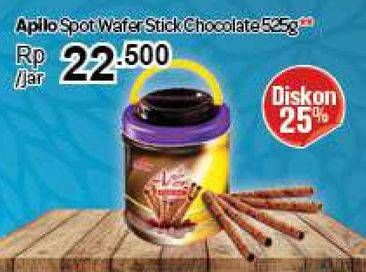 Promo Harga ASIA APILO Wafer Stick Chocolate Spot 525 gr - Carrefour