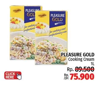 Promo Harga Pleasure Gold Cooking Cream 1 ltr - LotteMart