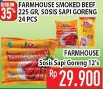 Promo Harga FARMHOUSE Sosis Sapi Goreng 12 pcs - Hypermart