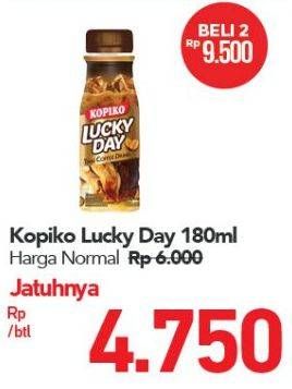 Promo Harga Kopiko Lucky Day 180 ml - Carrefour