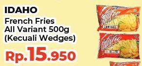 Promo Harga IDAHO French Fries Kecuali Wedges 500 gr - Yogya