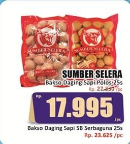 Promo Harga Sumber Selera Bakso Sapi Polos 25 pcs - Hari Hari