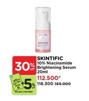Promo Harga Skintific 10% Niacinamide Bright Serum 20 ml - Watsons